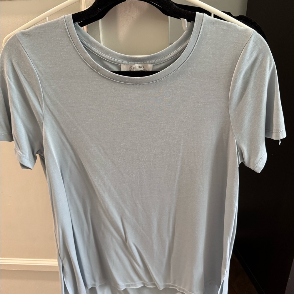 Love Tree Light Blue Short Sleeve Tee